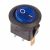 Выключатель клавишный круглый 250V 6А (3с) ON-OFF синий с подсветкой Rexant (10/10/3000)