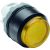 Фронтальная часть нажимной кнопки высок., 1 упр. элемент цвет желтый с круг. линзой, с подсветкой, без фиксации, ABB