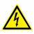 Знак W 08 "Опасность поражения электрическим током" 200х200 мм, пленка самоклеящаяся ГОСТ Р 12.4.026-2015 EKF