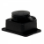 Колодка 1гн с 3/К черная каучук с крышкой настенная IP44 EKF (1/15/120)