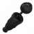 Колодка 1гн с З/К черная каучук с крышкой переносная IP44 EKF  (1/25/100)