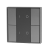 Кнопочная панель 4-х кл. (2 группы), пластиковый корпус, серый DA-SW-G2-PG